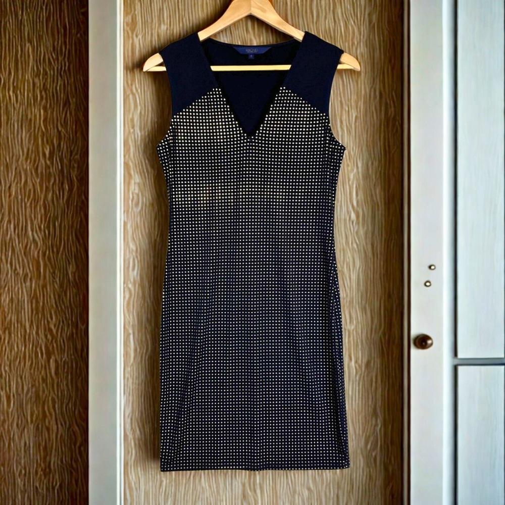 RACHEL Rachel Roy Black and gold Midi Dress